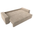 Прямой диван «Лига 029», механизм пантограф, НПБ, велюр, цвет бежевый  (артикул 10552718)  большой выбор товаров оптом и в розницу по низким ценам с доставкой