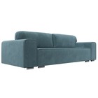 Прямой диван «Лига 029», механизм пантограф, НПБ, велюр, цвет бирюзовый  (артикул 10552719)  большой выбор товаров оптом и в розницу по низким ценам с доставкой