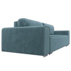 Прямой диван «Лига 029», механизм пантограф, НПБ, велюр, цвет бирюзовый  (артикул 10552719)  большой выбор товаров оптом и в розницу по низким ценам с доставкой