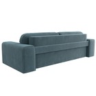 Прямой диван «Лига 029», механизм пантограф, НПБ, велюр, цвет бирюзовый  (артикул 10552719)  большой выбор товаров оптом и в розницу по низким ценам с доставкой