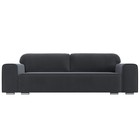 Прямой диван «Лига 029», механизм пантограф, НПБ, велюр, цвет серый  (артикул 10552721)  большой выбор товаров оптом и в розницу по низким ценам с доставкой