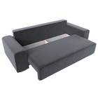 Прямой диван «Лига 029», механизм пантограф, НПБ, велюр, цвет серый  (артикул 10552721)  большой выбор товаров оптом и в розницу по низким ценам с доставкой