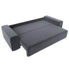 Прямой диван «Лига 029», механизм пантограф, НПБ, велюр, цвет серый  (артикул 10552721)  большой выбор товаров оптом и в розницу по низким ценам с доставкой