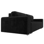 Прямой диван «Лига 029», механизм пантограф, НПБ, велюр, цвет чёрный  (артикул 10552722)  большой выбор товаров оптом и в розницу по низким ценам с доставкой