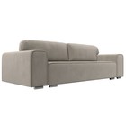 Прямой диван «Лига 029», механизм пантограф, НПБ, микровельвет, цвет бежевый  (артикул 10552723)  большой выбор товаров оптом и в розницу по низким ценам с доставкой