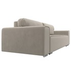 Прямой диван «Лига 029», механизм пантограф, НПБ, микровельвет, цвет бежевый  (артикул 10552723)  большой выбор товаров оптом и в розницу по низким ценам с доставкой