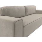 Прямой диван «Лига 029», механизм пантограф, НПБ, микровельвет, цвет бежевый  (артикул 10552723)  большой выбор товаров оптом и в розницу по низким ценам с доставкой