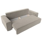 Прямой диван «Лига 029», механизм пантограф, НПБ, микровельвет, цвет бежевый  (артикул 10552723)  большой выбор товаров оптом и в розницу по низким ценам с доставкой