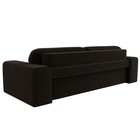 Прямой диван «Лига 029», механизм пантограф, НПБ, микровельвет, цвет коричневый  (артикул 10552724)  большой выбор товаров оптом и в розницу по низким ценам с доставкой