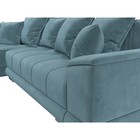 Угловой диван «НордСтар», левый угол, механизм еврокнижка, ППУ, велюр, цвет бирюзовый - Фото 5