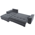 Угловой диван «НордСтар», левый угол, механизм еврокнижка, ППУ, велюр, цвет серый  (артикул 10552728)  большой выбор товаров оптом и в розницу по низким ценам с доставкой