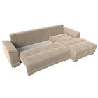 Угловой диван «НордСтар», правый угол, механизм еврокнижка, ППУ, велюр, цвет бежевый - Фото 3