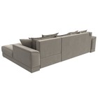 Угловой диван «НордСтар», правый угол, механизм еврокнижка, ППУ, микровельвет, бежевый - Фото 8