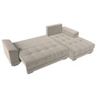 Угловой диван «НордСтар», правый угол, механизм еврокнижка, ППУ, микровельвет, бежевый - Фото 4
