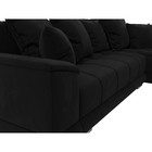 Угловой диван «НордСтар», правый угол, механизм еврокнижка, ППУ, микровельвет, чёрный - Фото 5