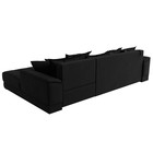 Угловой диван «НордСтар», правый угол, механизм еврокнижка, ППУ, микровельвет, чёрный - Фото 8