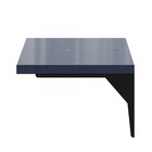 Столешница из литьевого мрамора СаНта 805х35х450 мм, цвет мокрый асфальт - Фото 4