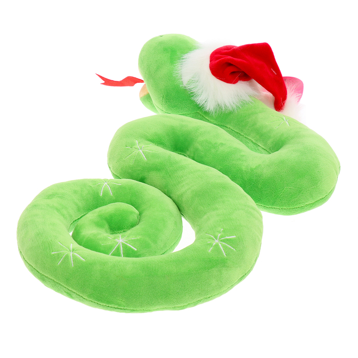 Мягкая игрушка «Змейка новогодняя», цвет зелёный, 66 см