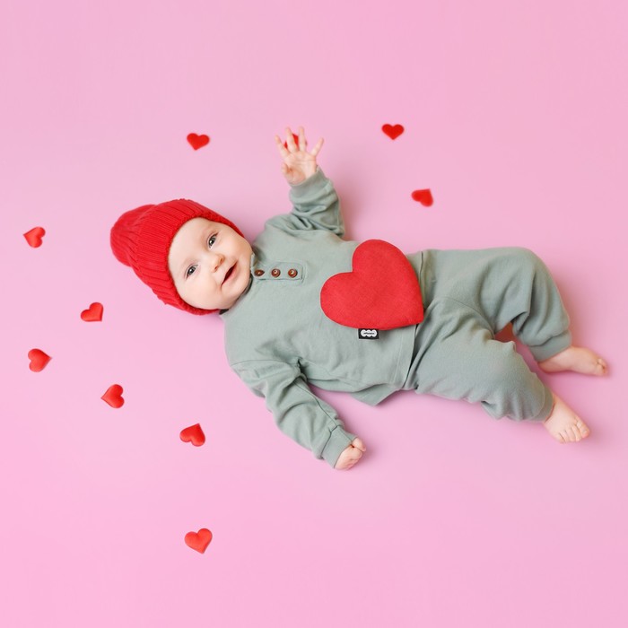 Развивающая игрушка — грелка «Сердце», с вишнёвыми косточками, 26 см - фото 1909657131