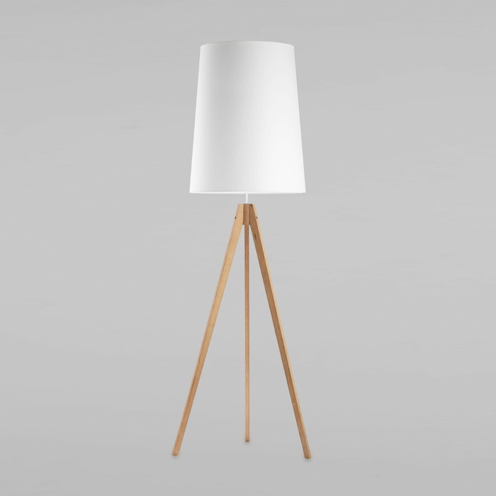 Торшер TK Lighting Walz 5047, E27, 1х60Вт, 550х550х1770 мм, цвет светлое дерево, хром - Фото 1