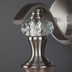 Светильник настенный Eurosvet Ofelia 60070/1, E14, 1х40Вт, 245х140х230 мм, цвет сатин-никель - Фото 4