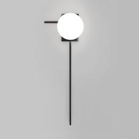 Светильник настенный Eurosvet Fredo 40033/1, E14, 1х60Вт, 250х187х800 мм, цвет чёрный жемчуг