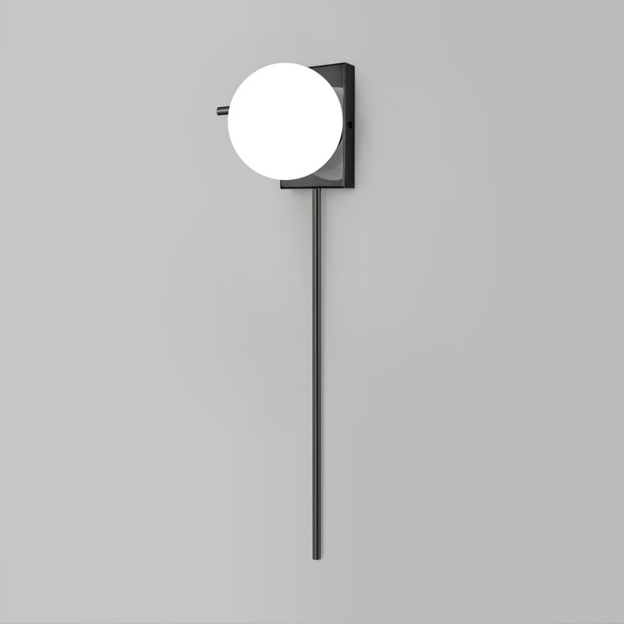 Светильник настенный Eurosvet Fredo 40033/1, E14, 1х60Вт, 250х187х800 мм, цвет чёрный жемчуг - фото 1906735837