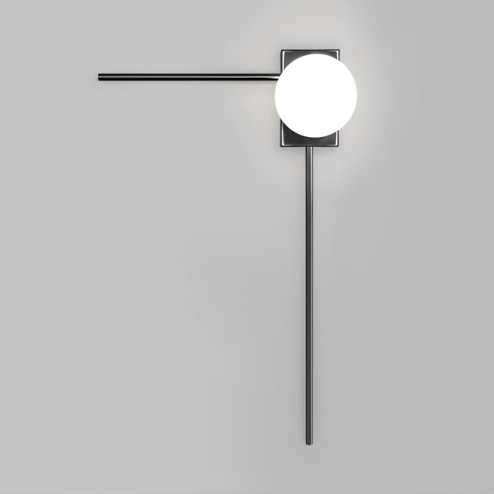 Светильник настенный Eurosvet Fredo 40034/1, E14, 1х60Вт, 400х155х650 мм, цвет чёрный жемчуг - фото 1906735856