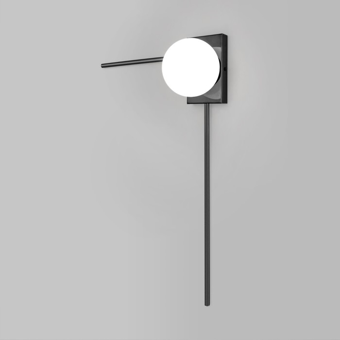 Светильник настенный Eurosvet Fredo 40034/1, E14, 1х60Вт, 400х155х650 мм, цвет чёрный жемчуг - фото 1906735857