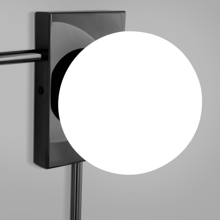 Светильник настенный Eurosvet Fredo 40035/1, E14, 1х60Вт, 500х155х500 мм, цвет чёрный жемчуг - фото 1906735878