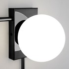 Светильник настенный Eurosvet Fredo 40036/1, E14, 1х60Вт, 200х155х300 мм, цвет чёрный жемчуг - Фото 2