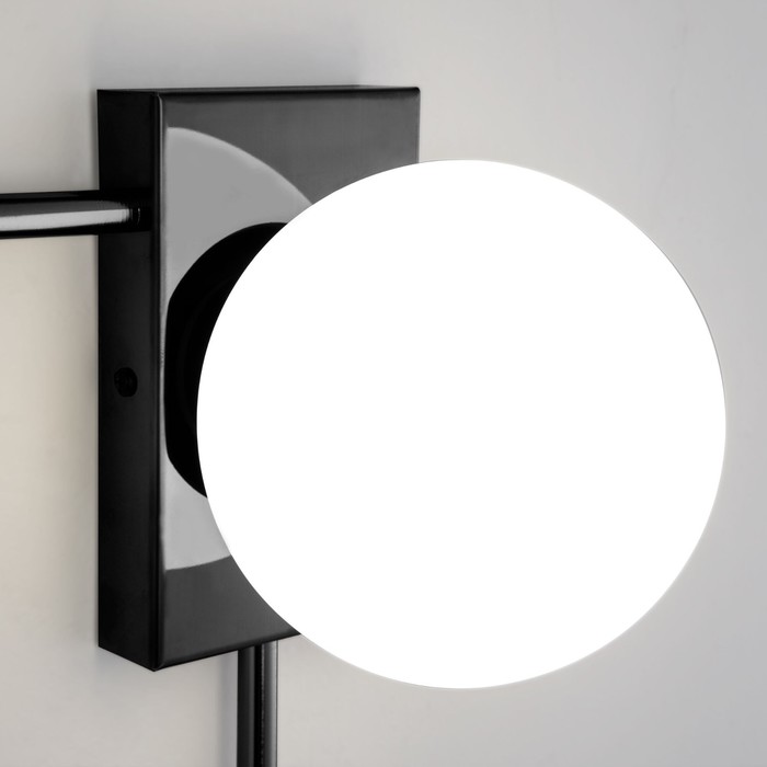 Светильник настенный Eurosvet Fredo 40036/1, E14, 1х60Вт, 200х155х300 мм, цвет чёрный жемчуг - фото 1906735896