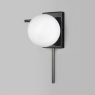 Светильник настенный Eurosvet Fredo 40036/1, E14, 1х60Вт, 200х155х300 мм, цвет чёрный жемчуг - Фото 3