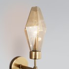 Светильник настенный Eurosvet Prism 60143/1, E14, 1х60Вт, 190х104х410 мм, цвет латунь - Фото 3