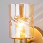 Светильник настенный Eurosvet Ansa 20120/1, E14, 1х40Вт, 100х190х150 мм, цвет перламутровое золото - Фото 2