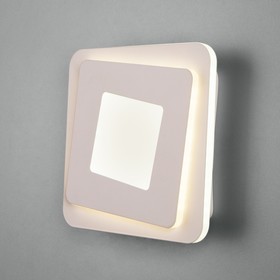 Светильник настенный Eurosvet Salient 90154/2, LED, 20 Вт, 4200К, 1500Лм, 200х200х50 мм, цвет белый