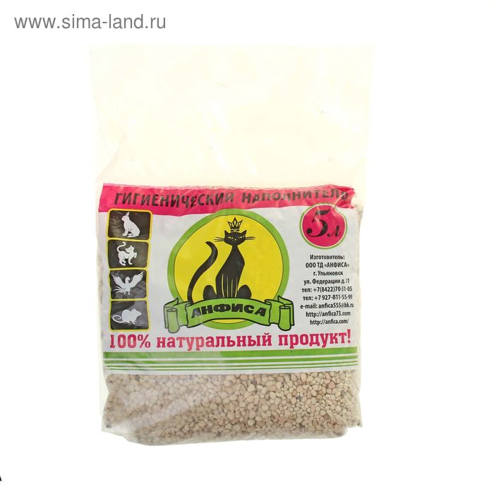 Наполнитель минеральный впитывающий "Анфиса", 5 л - Фото 1