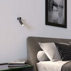 Светильник настенный Eurosvet Pitch 20143/1, LED, 3 Вт, 4200К, 170Лм, 65х37х155 мм, цвет чёрный жемчуг - Фото 4