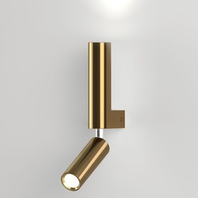 Светильник настенный Eurosvet Pitch 40020/1, LED, 6 Вт, 4200К, 300Лм, 35х35х255 мм, цвет латунь