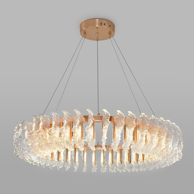 Светильник подвесной Bogate's Farfalla 90375/1, LED, 68 Вт, 4000К, 4213Лм, 820х820х1000 мм, цвет золото