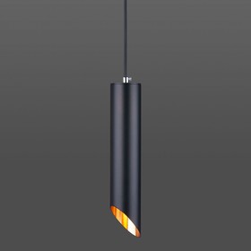 Светильник подвесной Eurosvet 7011 MR16, GU10, 1х50Вт, 60х60х300 мм, цвет чёрный