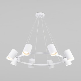 Светильник подвесной Eurosvet Splay 70147/8, GU10, 8х60Вт, 850х850 мм, цвет белый