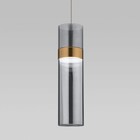 Светильник подвесной Eurosvet Lumen 50244/1 LED, 12 Вт, 4200К, 594Лм, 80х80 мм, цвет латунь, дымчатый - Фото 2