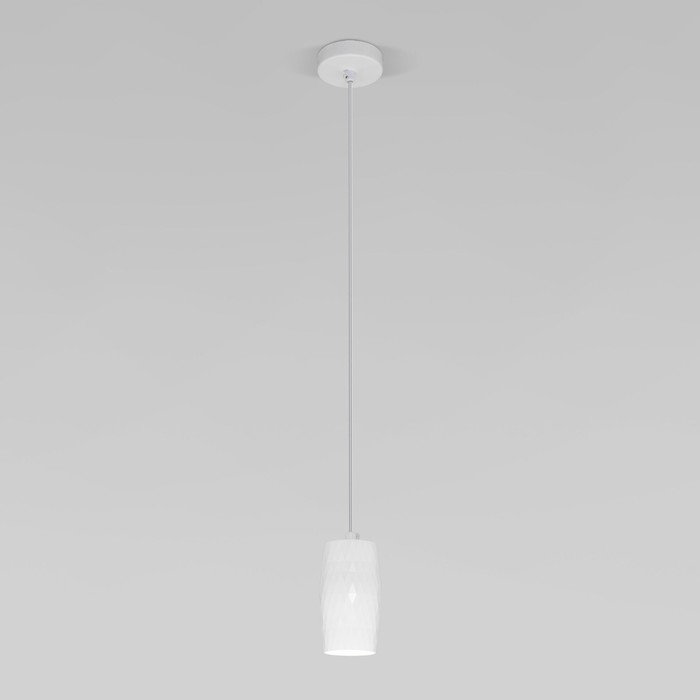 Светильник подвесной Eurosvet Bonaldo 50246/1 LED, 7 Вт, 4200К, 566Лм, 70х70х1450 мм, цвет белый - Фото 1