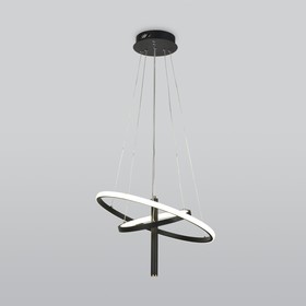 Светильник подвесной Eurosvet Stroke 90270/1, LED, 53 Вт, 4200К, 1400Лм, 500х500 мм, цвет чёрный