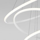 Светильник подвесной Eurosvet Collars 90264/3, LED, 155 Вт, 3300/4200/6500К, 11500Лм, 800х800 мм, пульт ДУ, цвет белый - Фото 8