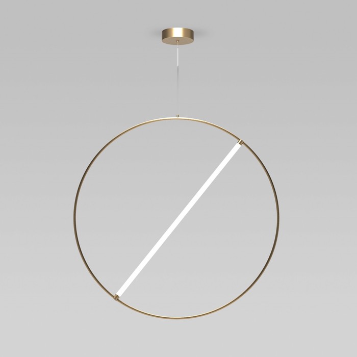 Светильник подвесной Eurosvet Element 90283/1, LED, 14 Вт, 3300/4200/6500К, 686Лм, 810х810х1200 мм, пульт ДУ, цвет бронза - Фото 1