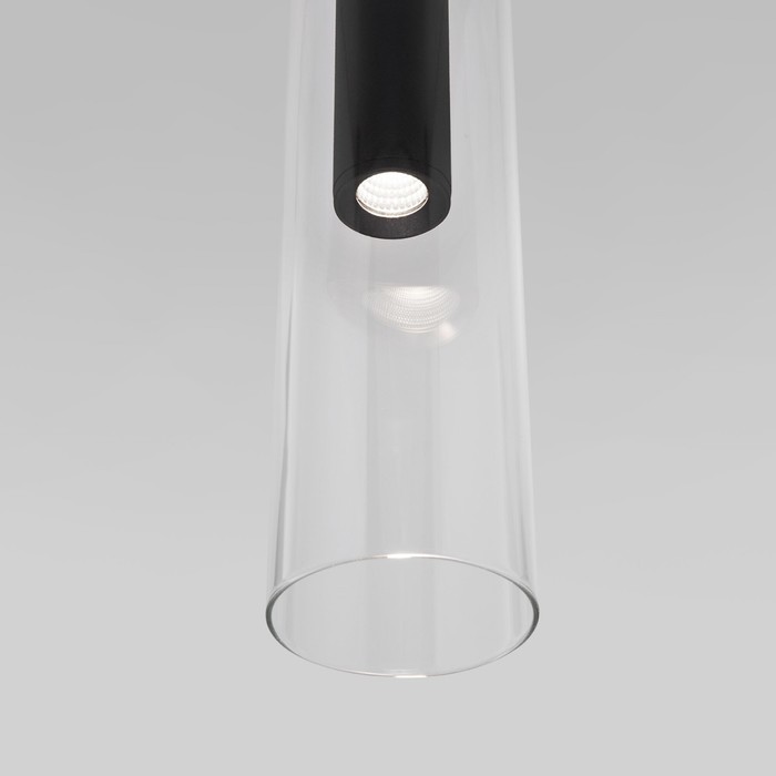 Светильник подвесной Eurosvet Swan 50253/1 LED, 12 Вт, 4000К, 1018Лм, 460х80 мм, цвет чёрный - фото 1906737250