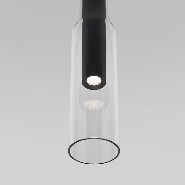 Светильник подвесной Eurosvet Swan 50254/1 LED, 5 Вт, 4000К, 355Лм, 360х60 мм, цвет чёрный - фото 1906737262