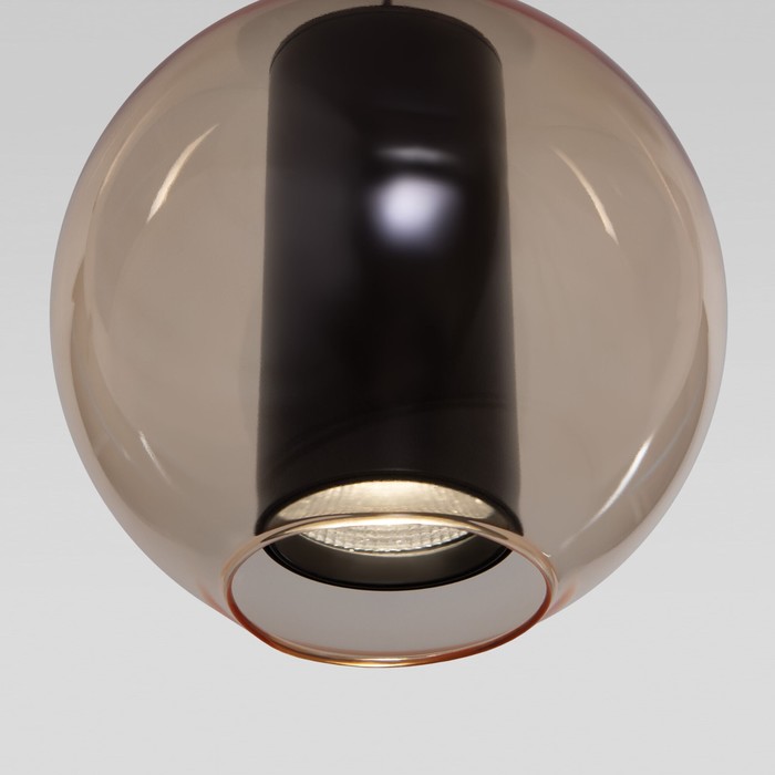 Светильник подвесной Eurosvet Cobble 50258/1 LED, 6 Вт, 4000К, 429Лм, 150х150 мм, цвет чёрный, бежевый - фото 1906737273